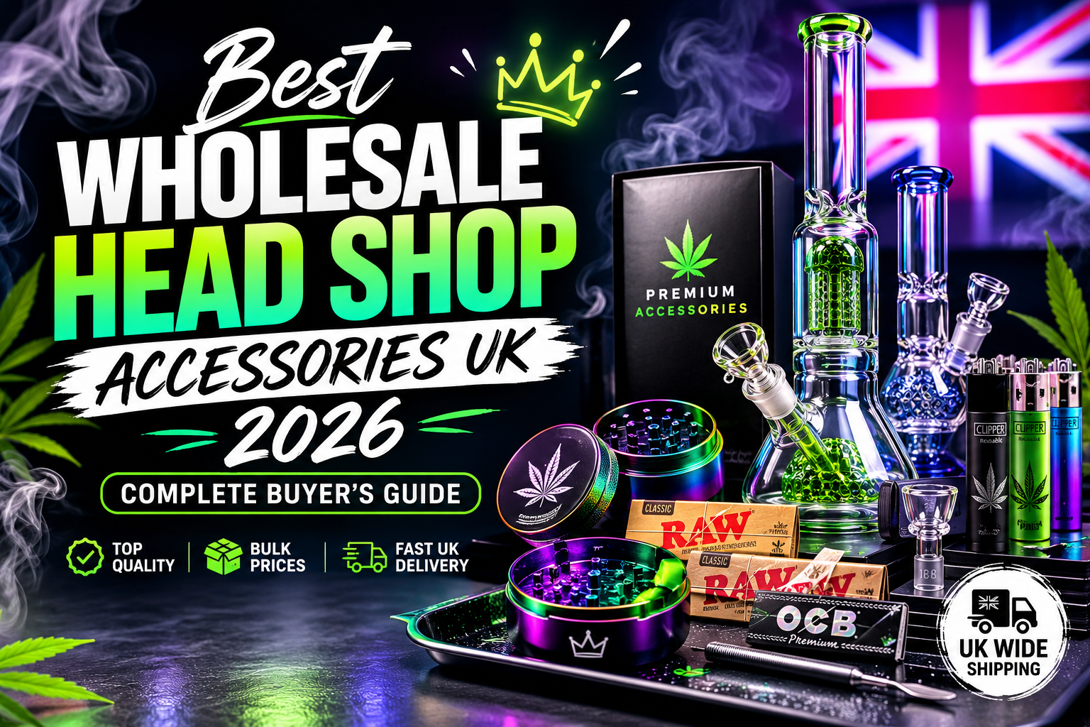 Best Wholesale Head Shop Accessories UK 2026 – Complete Buyer's Guide