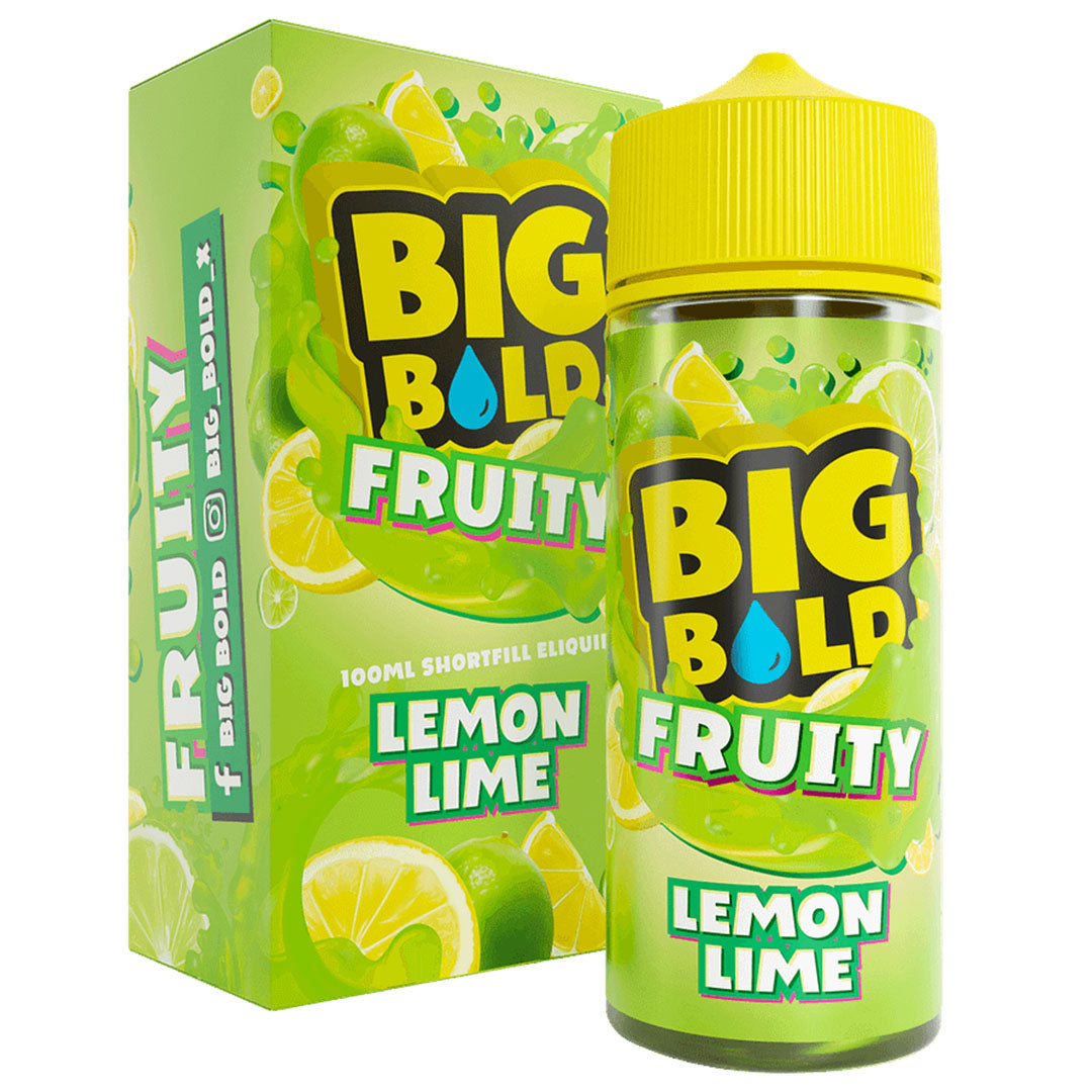Big Bold Fruity Lemon Lime - 0mg 100mlBig Bold