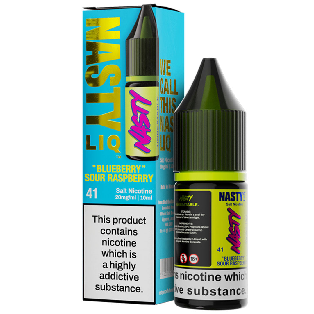 Blueberry Sour Raspberry Nic Salt E-Liquid By Nasty LiqNasty Juice