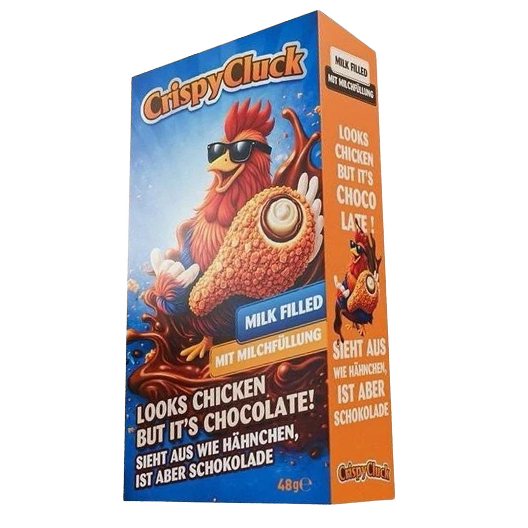 Crispy Cluck Chocolate Milk Filled – Realistic Chicken Shaped Chocolate 18pcs Crispy Cluck Milk Filled