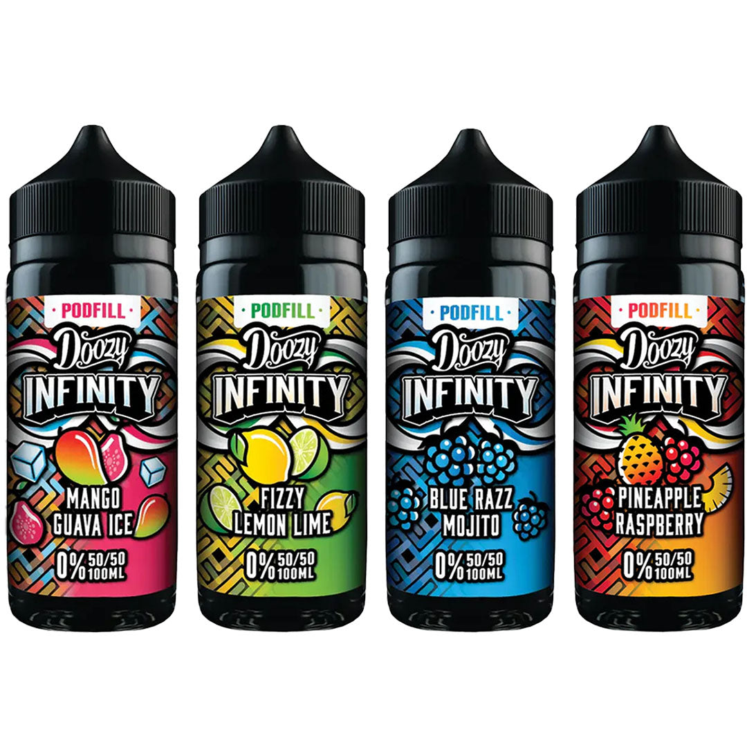 Doozy Infinity Pod Fill 50/50 100ml Shortfill E-liquid Doozy Vape