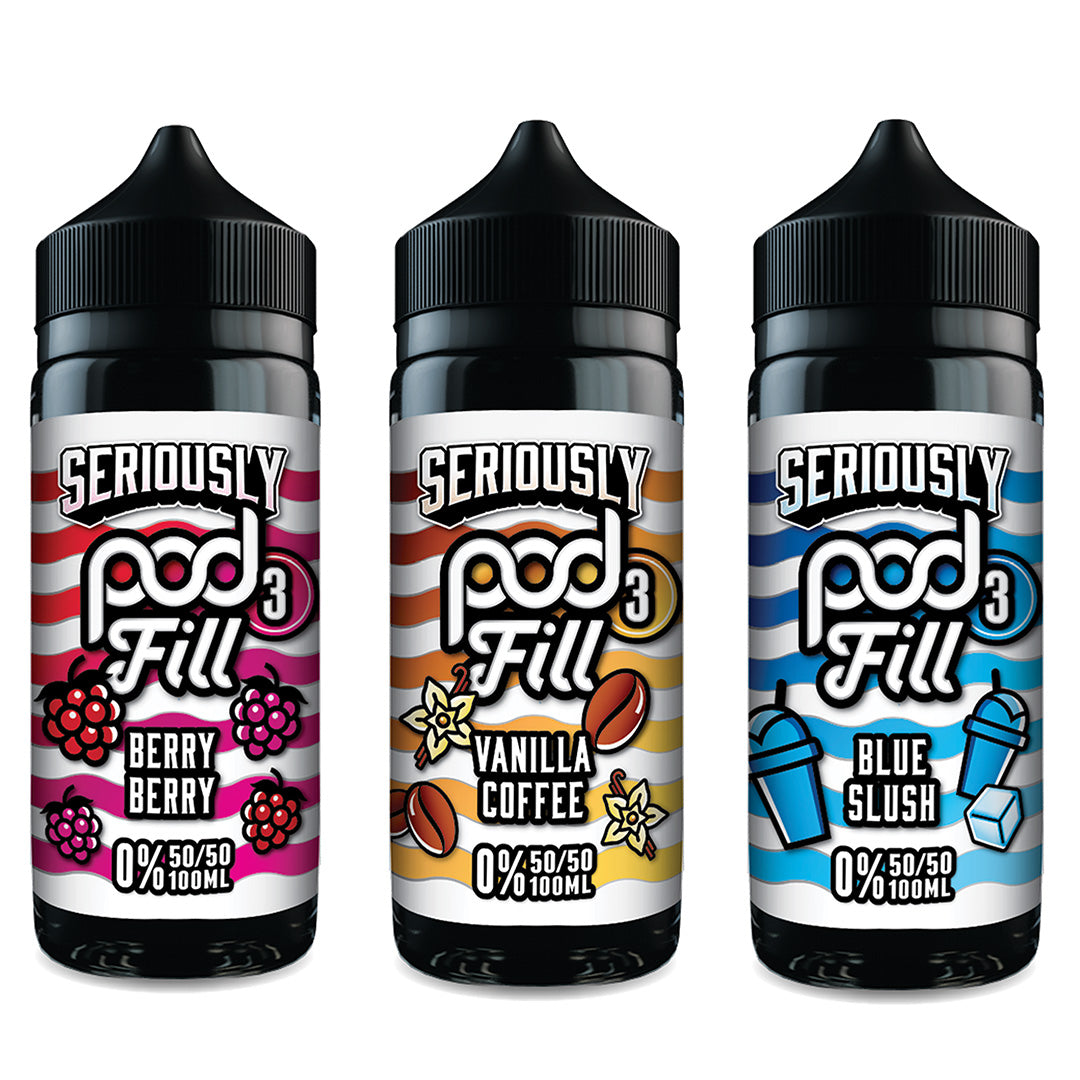 Doozy Vape Seriously Pod Fill 3 50/50 0mg 100ml Shortfill Doozy Vape