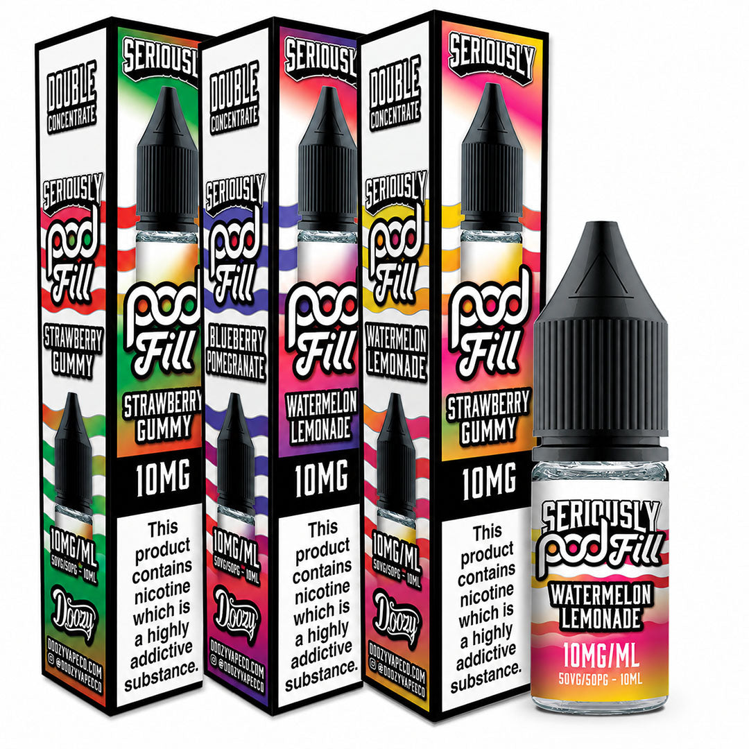 Doozy Vape Seriously Pod Fill Salt 10ml 10mg