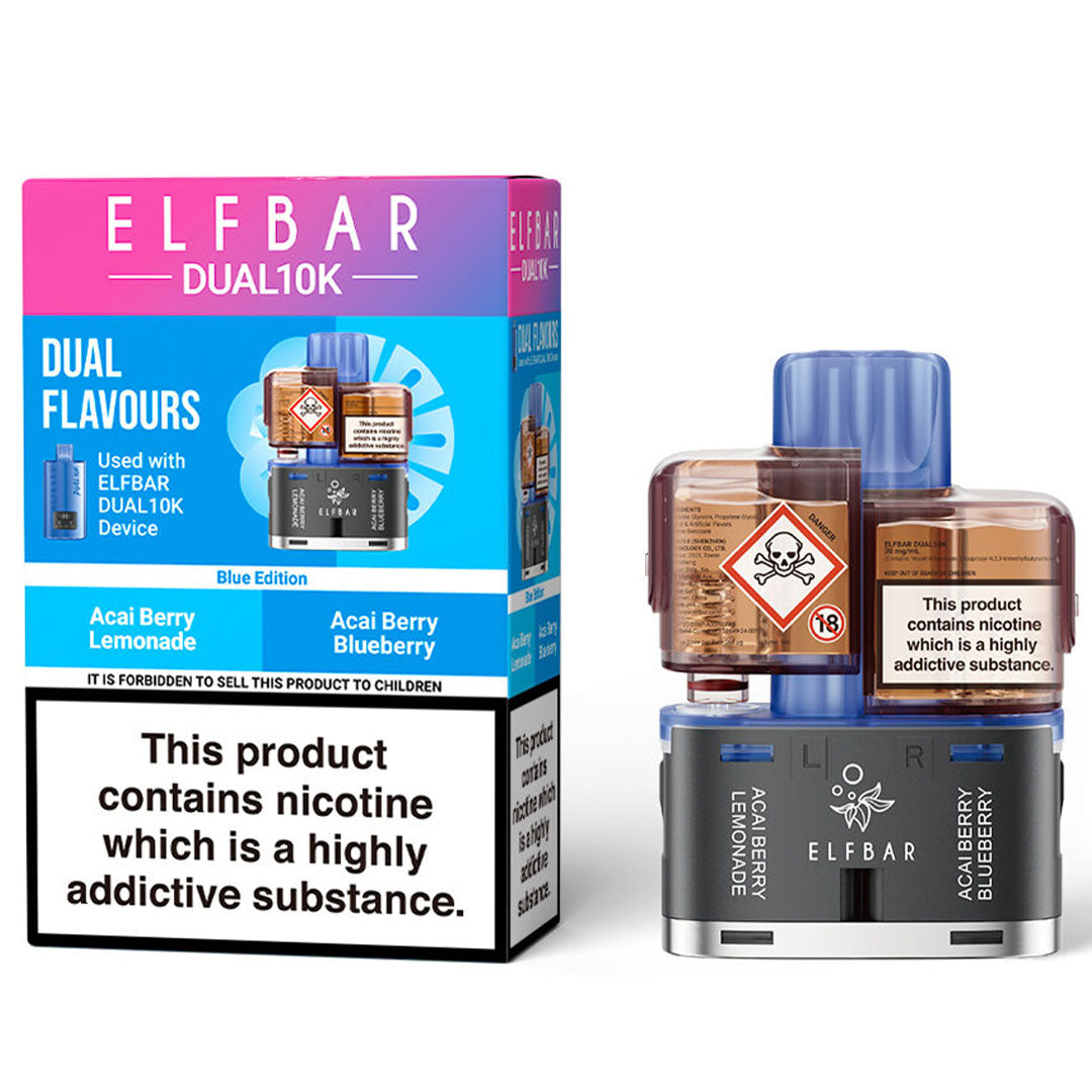 ELFBAR Dual 10K Refill POD Elf Bar Blue Edition