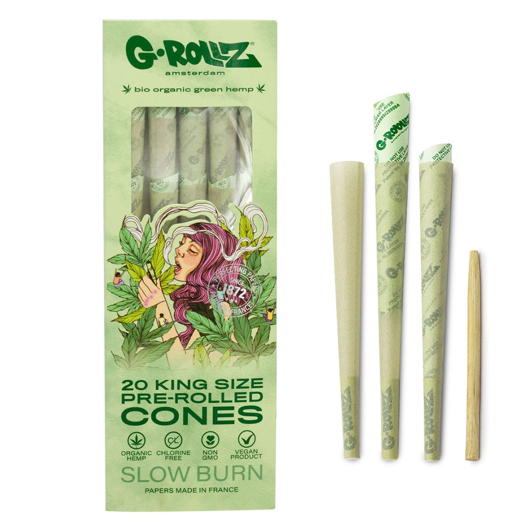 G-Rollz Collector 'Colossal Dream' Organic Green Hemp - 20 KS Cones G-ROLLZ