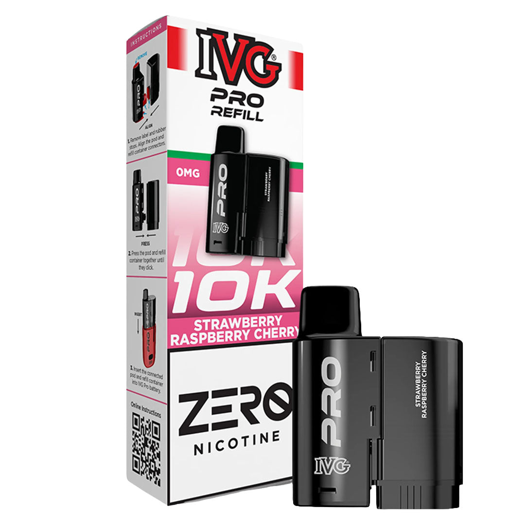 IVG PRO 12 Refill POD 0mg I VG Strawberry Raspberry Cherry