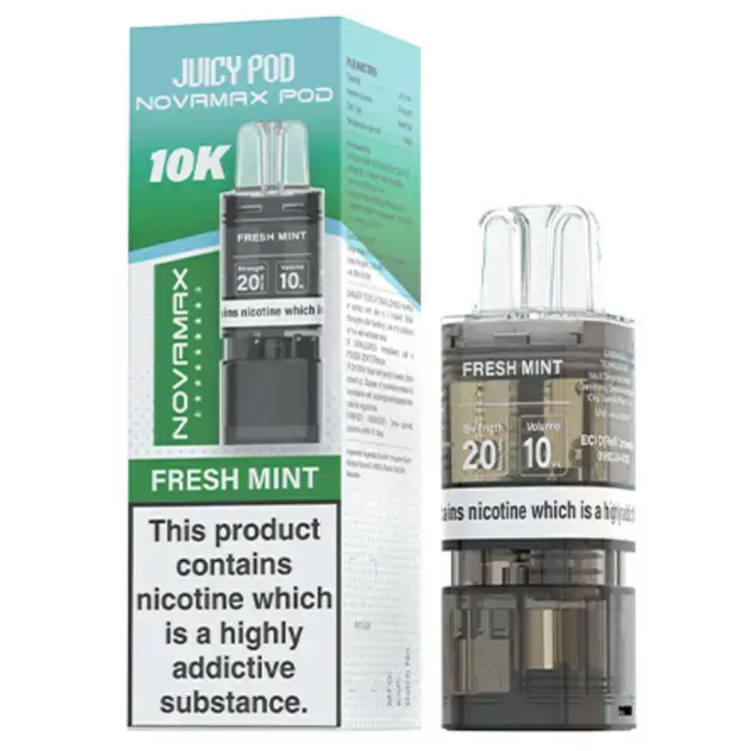 Juicy Pod NOVAMAX 10K Prefilled Refill POD Juicy Pod Fresh Mint