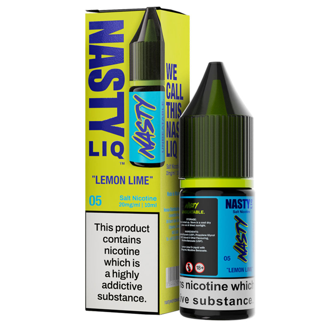 Lemon Lime Nic Salt E-Liquid By Nasty LiqNasty Juice