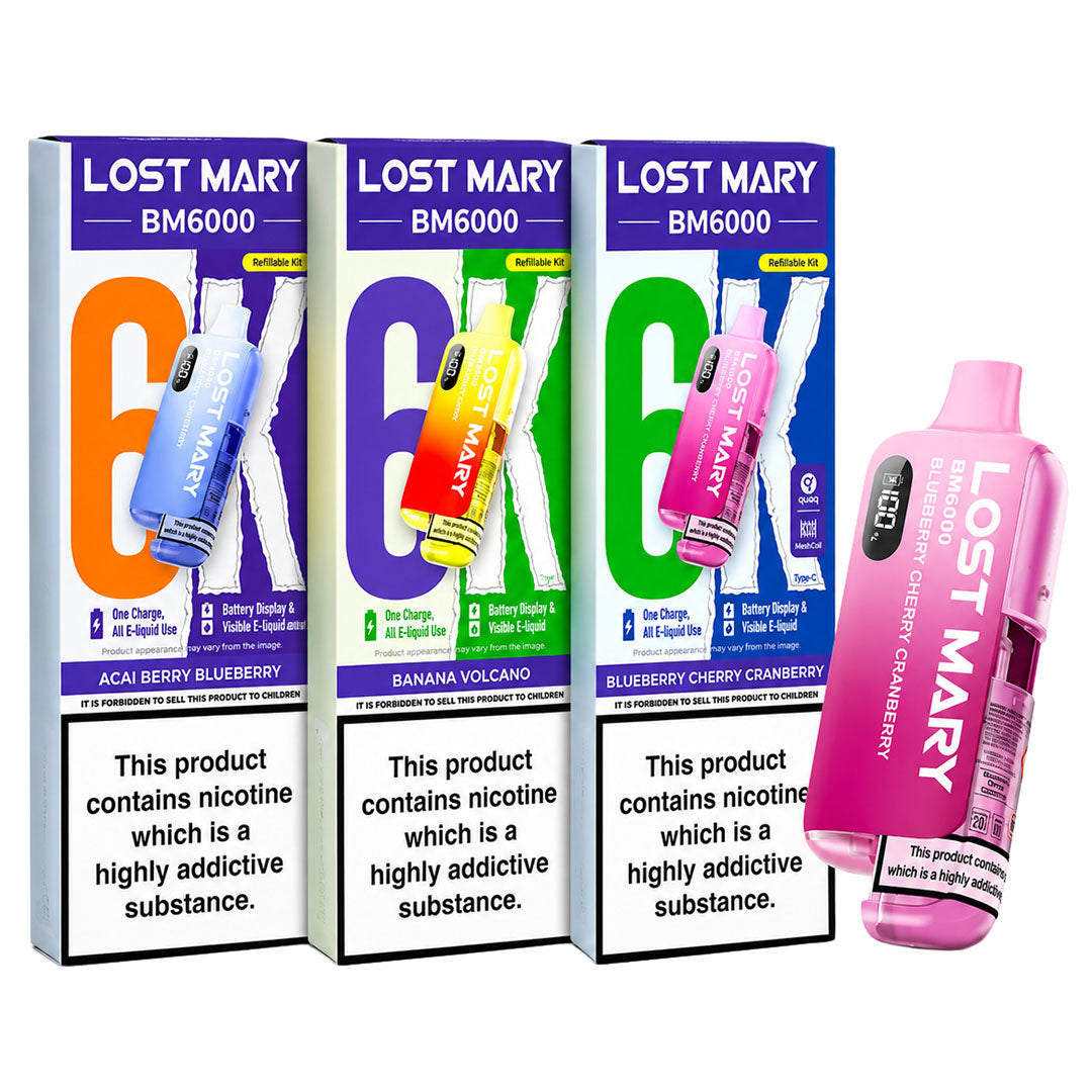 Lost Mary BM6000 Prefilled Vape KIT 10mg
