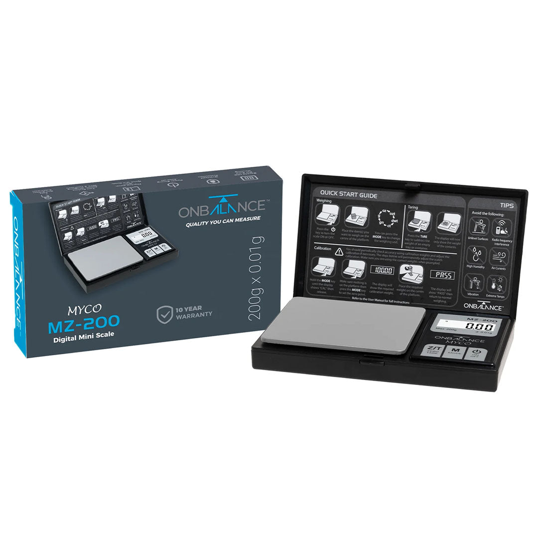 ON BALANCE MZ-200-BK MYCO MZ SERIES MINISCALE 200G X 0.01G On Balance