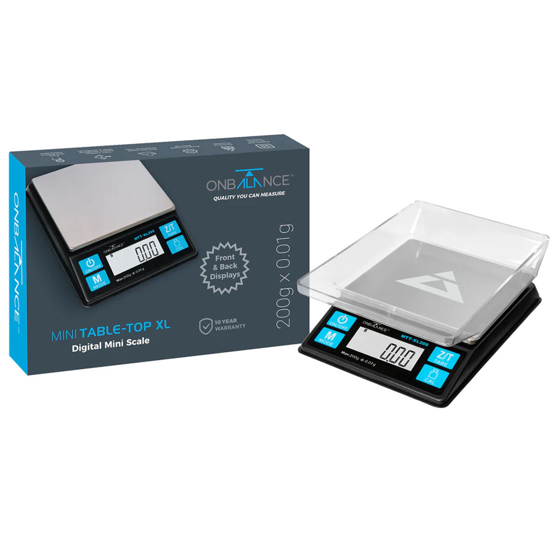 On Balance MTT XL200 BK MINI TABLE TOP XL SCALE 0.01G x 200G On Balance