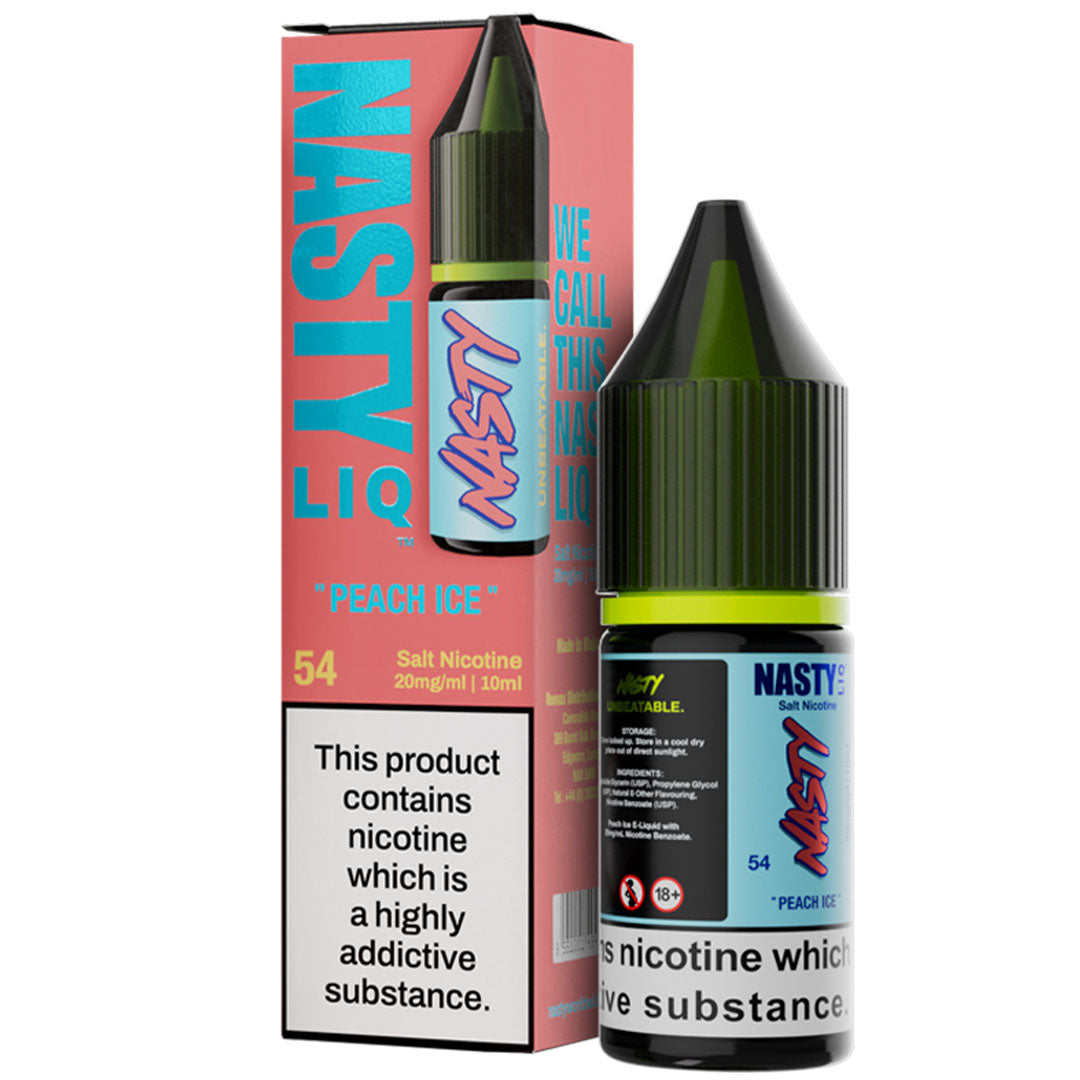 Peach Ice Nic Salt E-Liquid By Nasty LiqNasty Juice