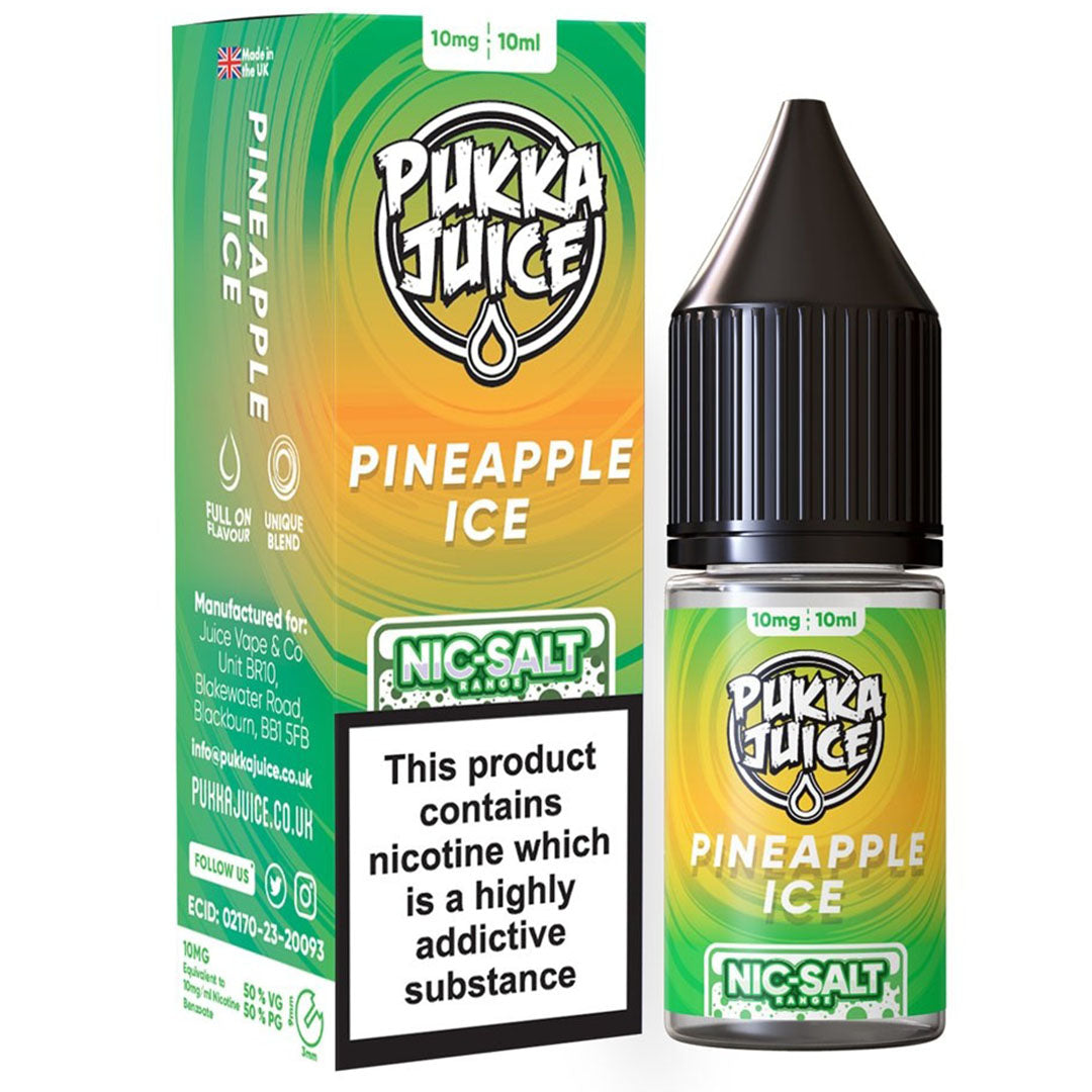 Pukka Juice Nic Salt Pineapple Ice E-LiquidPukka Juice