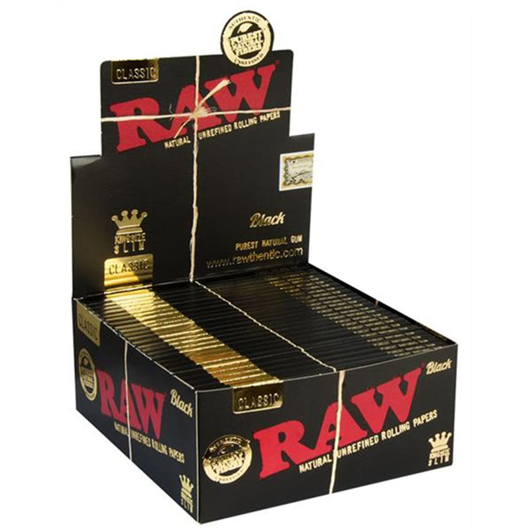 RAW Black Kingsize Slim (box of 50)Raw