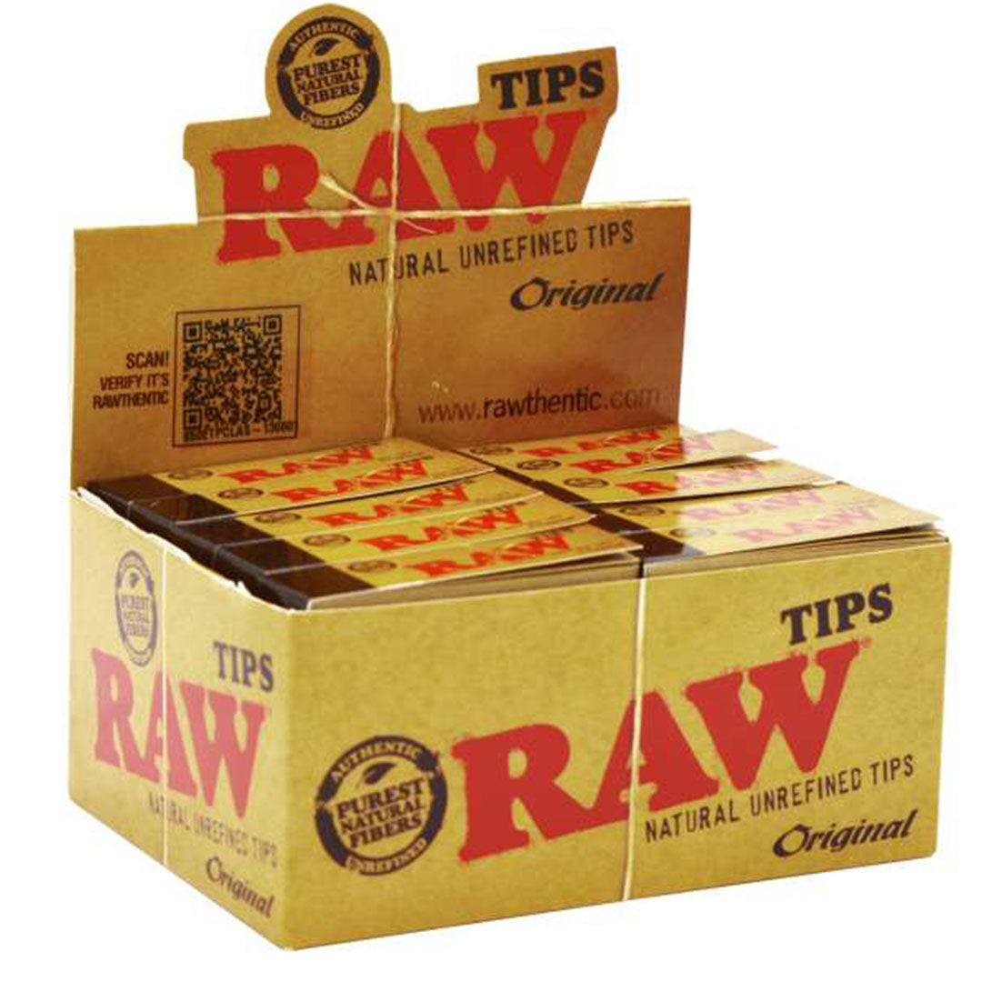 RAW Original Filter Tips (Box Of 50) Raw