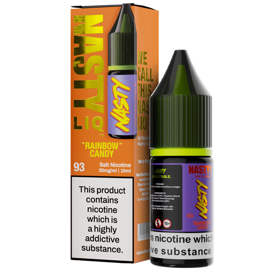 Rainbow Candy/Fruity Fusion Nic Salt E-Liquid By Nasty Liq Nasty Juice