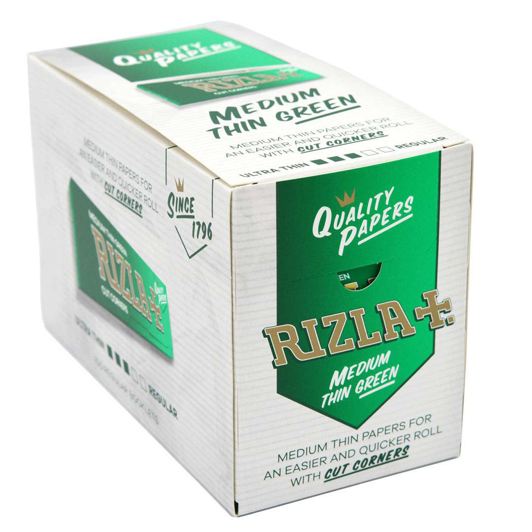 Rizla Green Medium Thin Rolling Papers Regular - (Box Of 100)Rizla