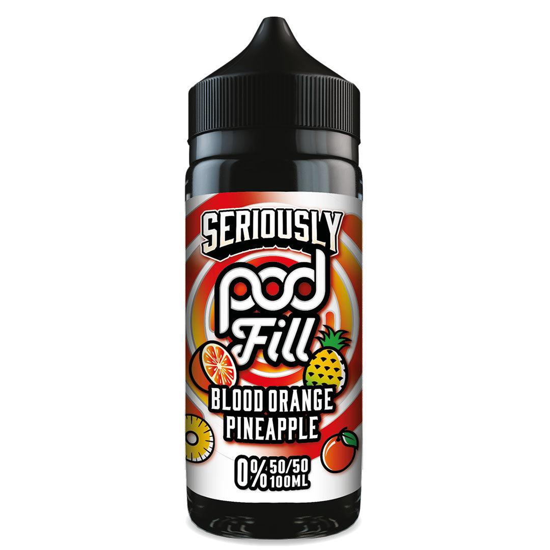 Seriously Pod Fill - Blood Orange Pineapple 0mg 100mlDoozy Vape