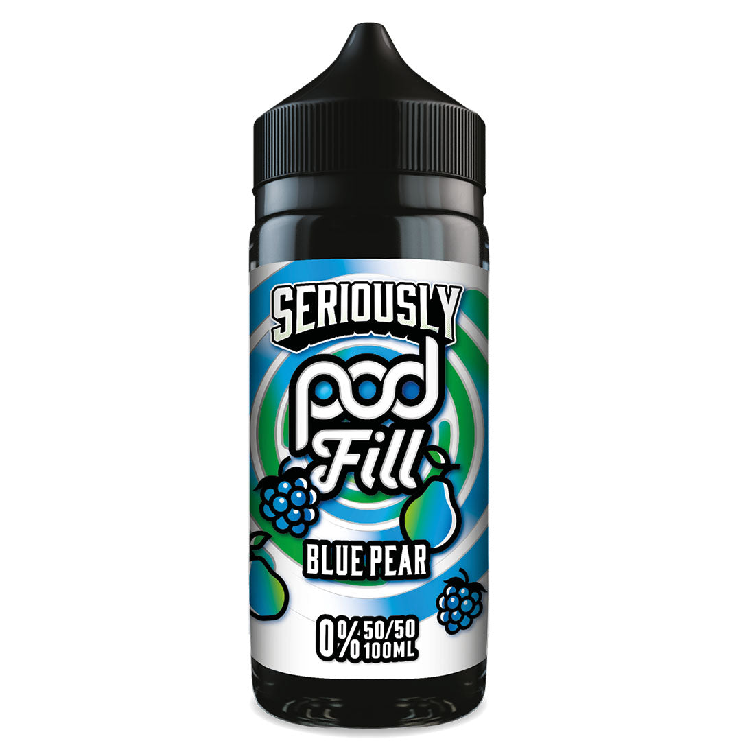 Seriously Pod Fill - Blue Pear 0mg 100mlDoozy Vape