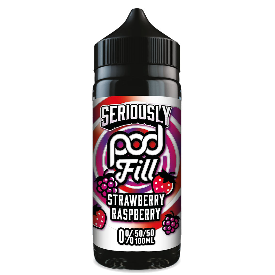 Seriously Pod Fill - Strawberry Raspberry 0mg 100mlDoozy Vape