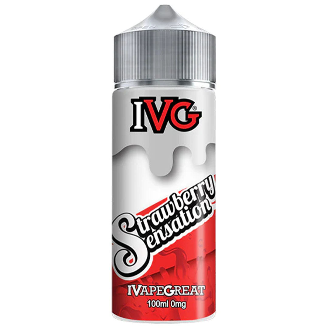 Strawberry Sensation By IVG E-Liquid 100ml 0mgI VG