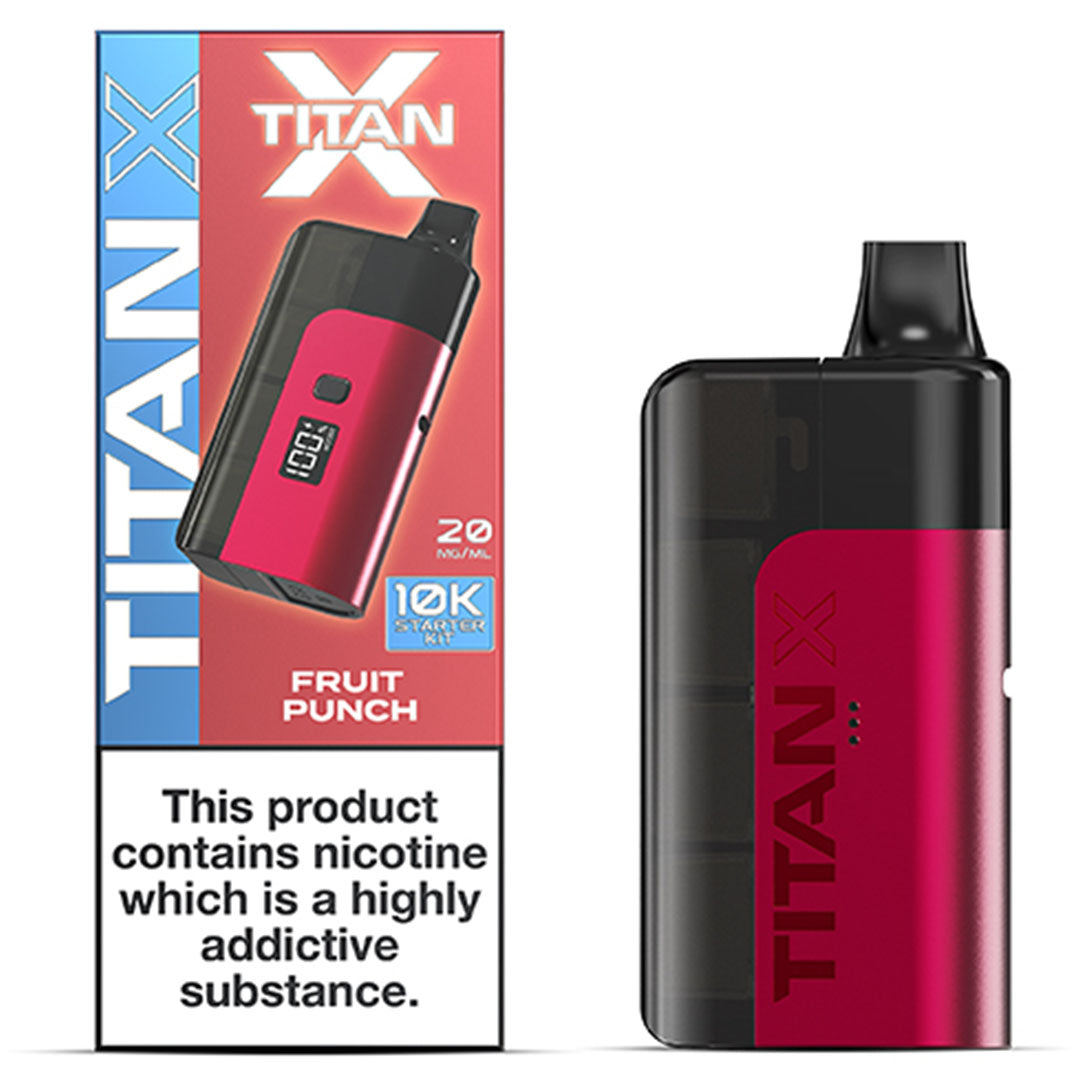 Titan X Prefilled Vape KIT Titan Fruit Punch