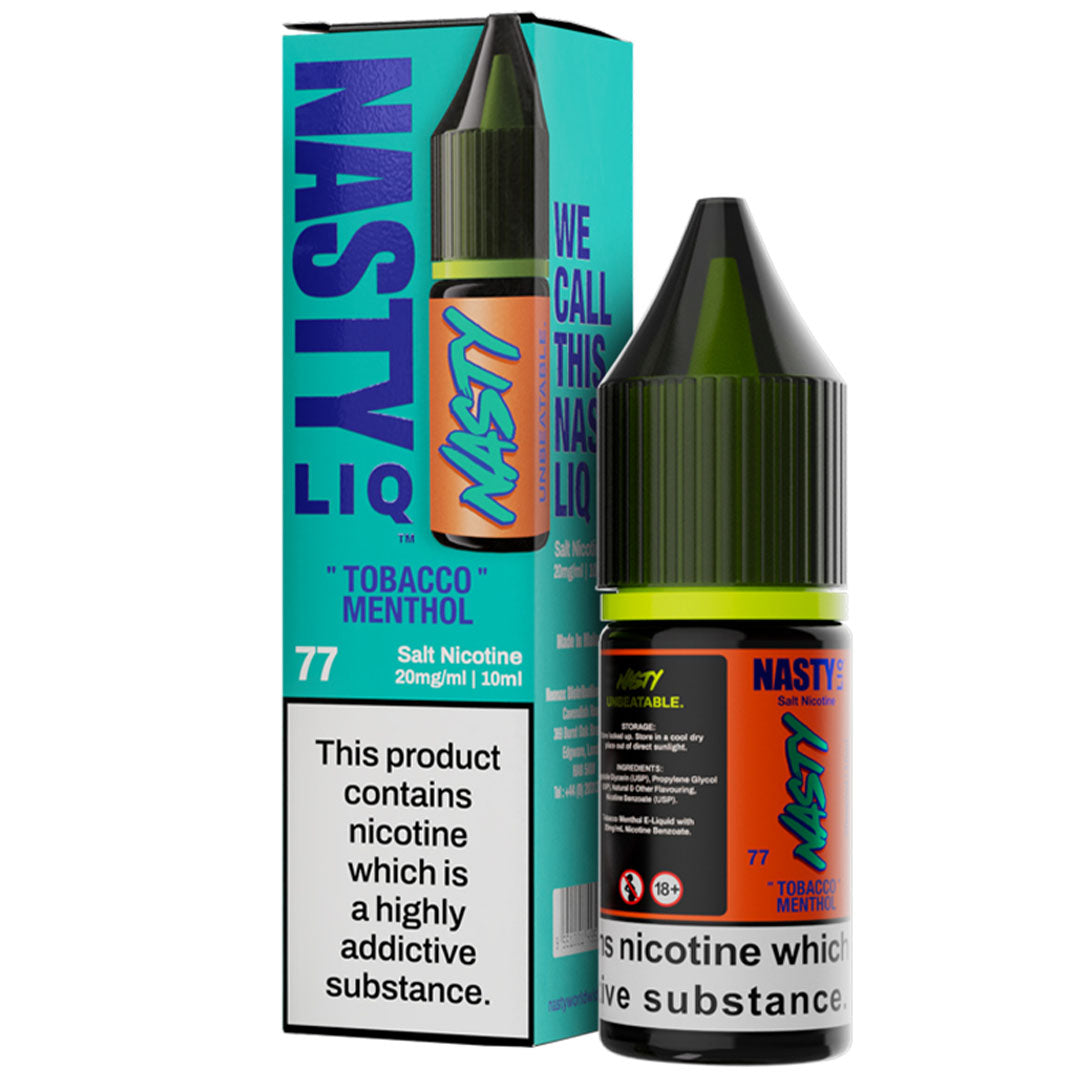 Tobacco Menthol Nic Salt E-Liquid By Nasty LiqNasty Juice
