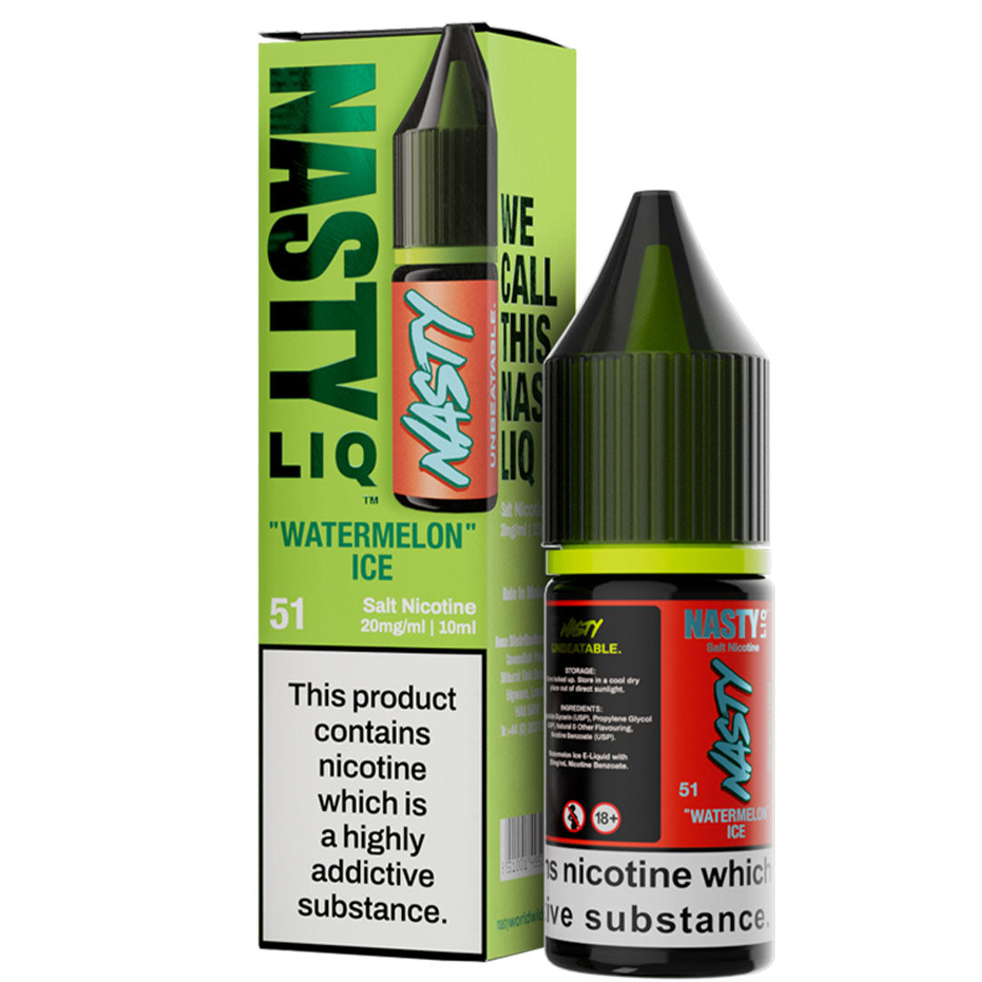 Watermelon Ice Nic Salt E-Liquid By Nasty LiqNasty Juice