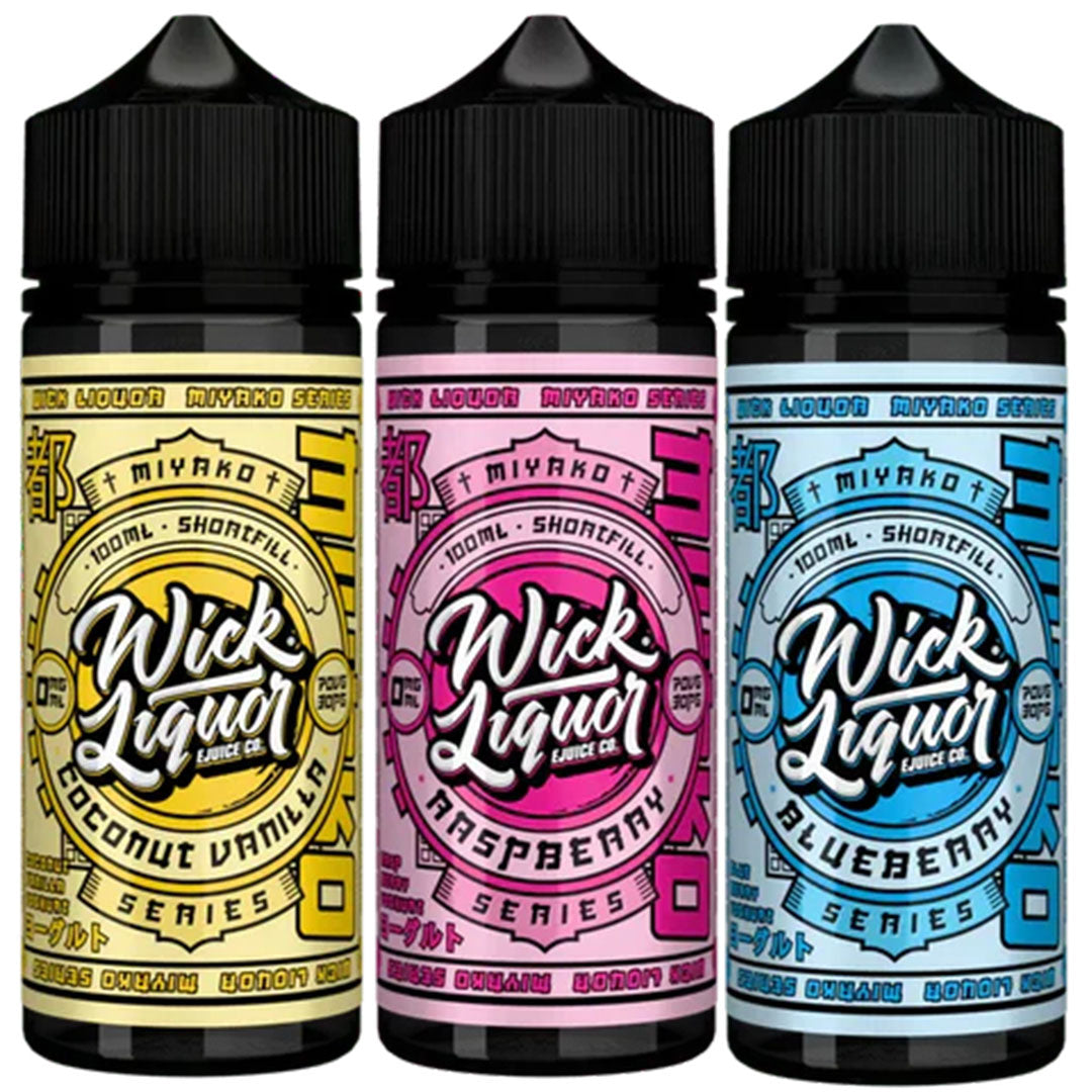 Wick Liquor E-Liquid Miyako Yoghurt 100ml Shortfill E-Liquid Shortfills Wick Liquor