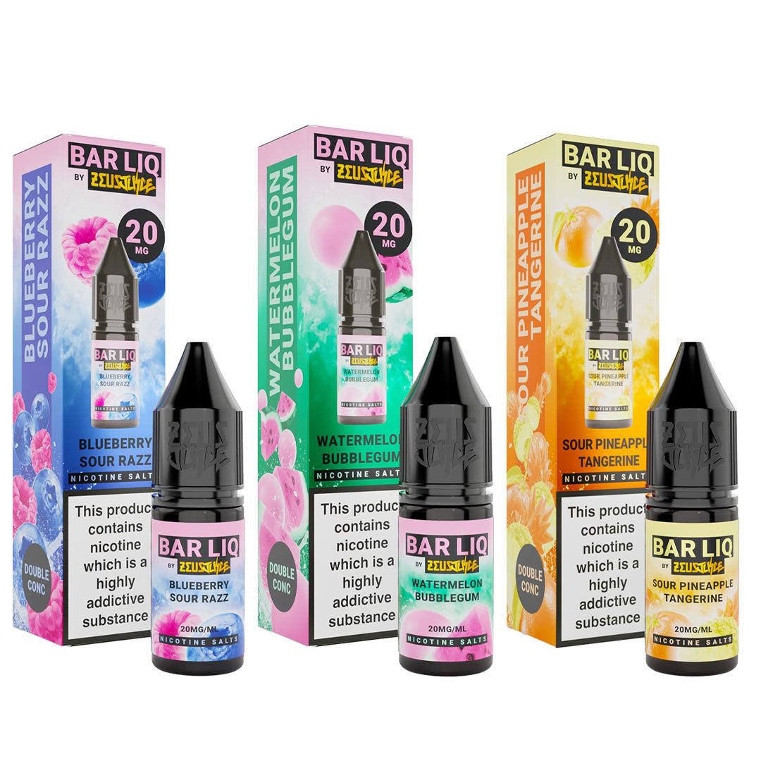 Zeus Juice Bar Liq 10ml Nic Salt 5mg Zeus Juice Uk