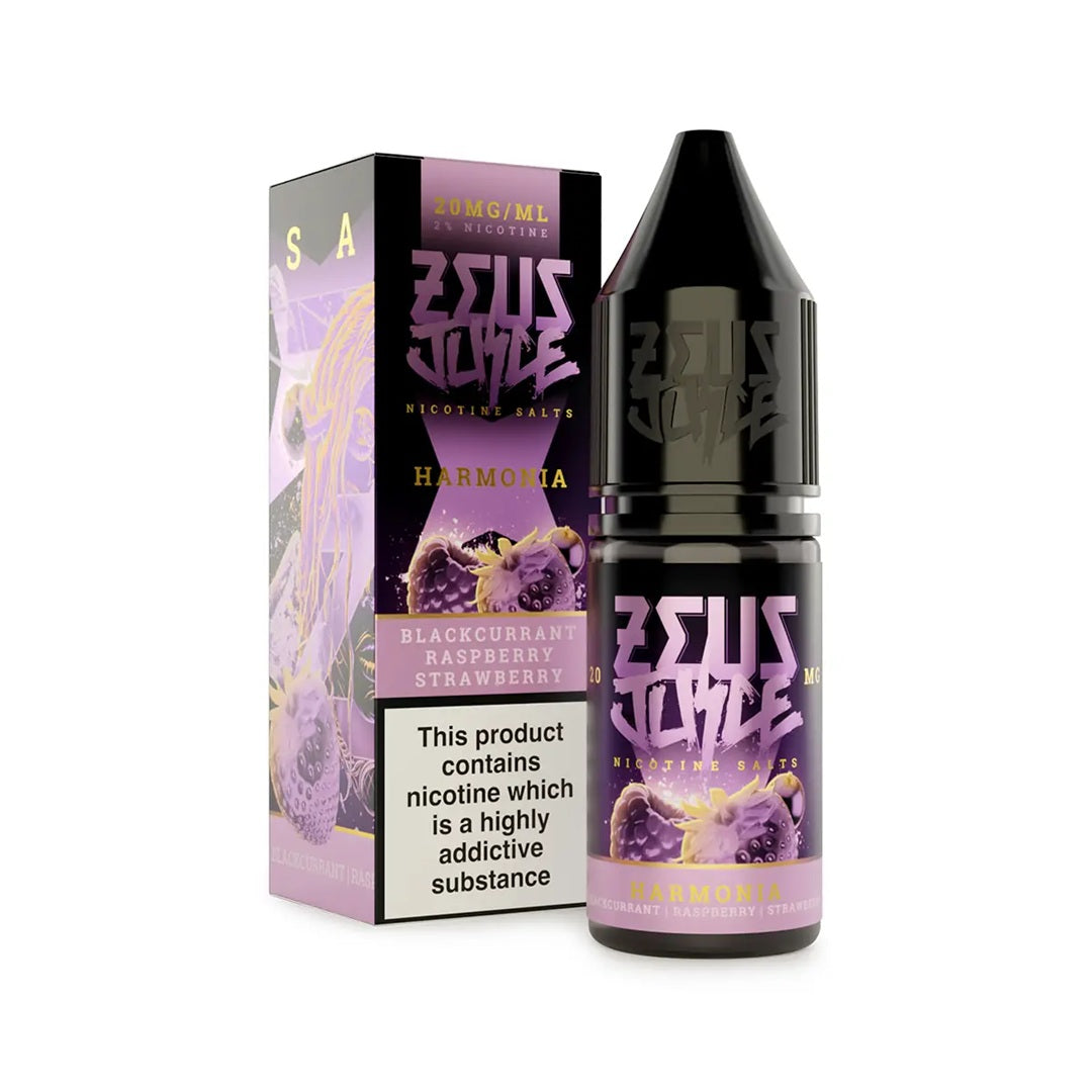Harmonia Nicotine Salt By Zeus Juice 10ml Zeus Juice Uk 5mg