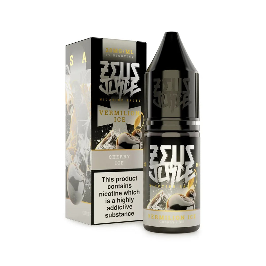 Vermilion Ice Nicotine Salt By Zeus Juice 10ml Zeus Juice Uk 5mg