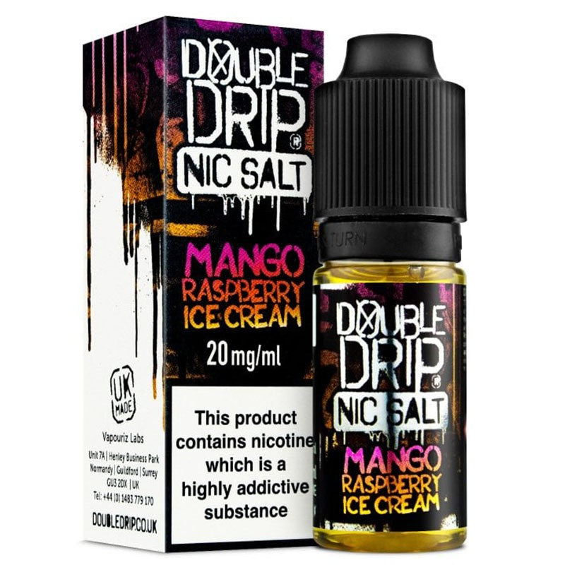 MANGO RASPBERRY ICE CREAM E-LIQUID BY DOUBLE DRIP NIC SALTDouble Drip Coil Sauce