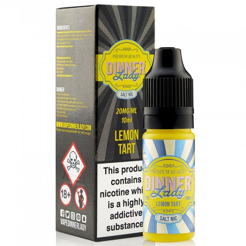 DINNER LADY LEMON TART 10ML NIC SALTDinner Lady E-liquid
