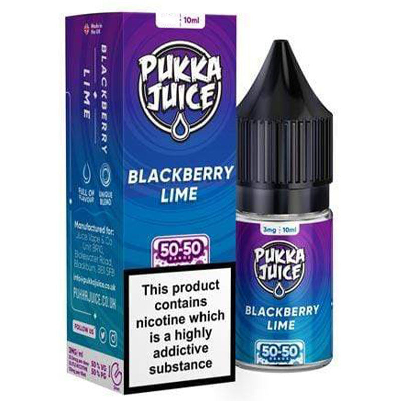 Pukka Juice - Nic Salt Blackberry Lime 10ml E-liquidPukka Juice
