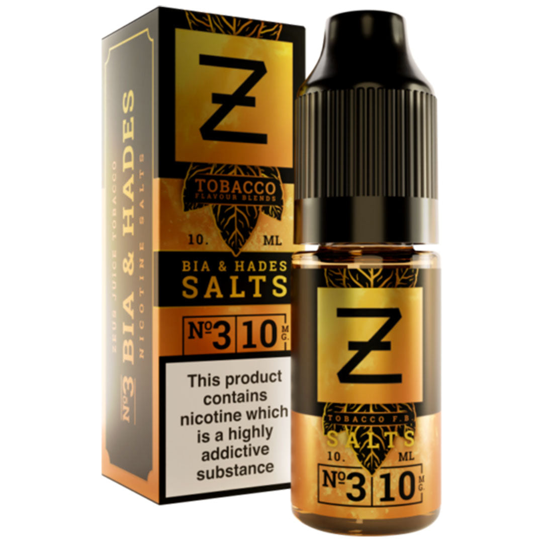 Bia & Hades Tobacco Nicotine Salt By Zeus Juice 10mlZeus Juice Uk