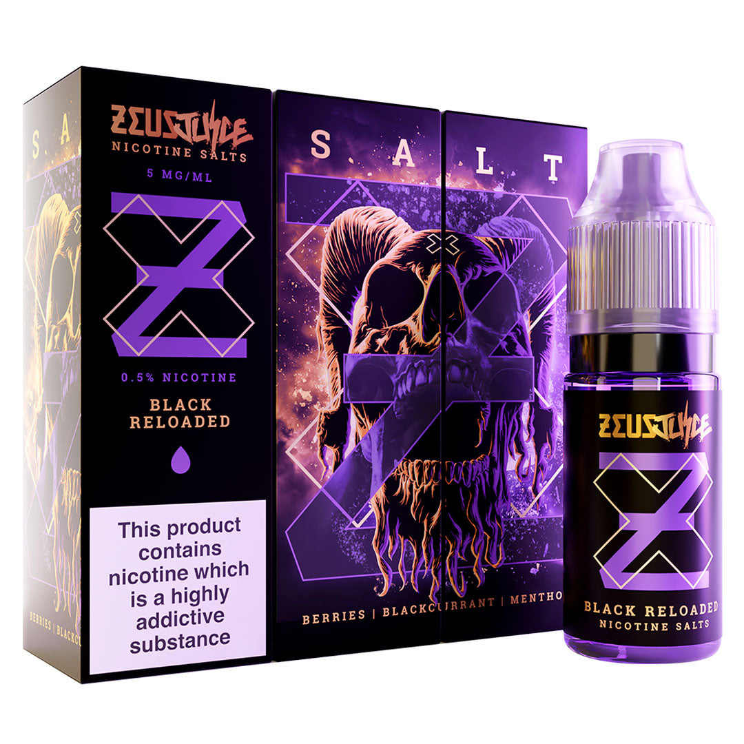 Black Reloaded Nicotine Salt By Zeus Juice 10mlZeus Juice Uk