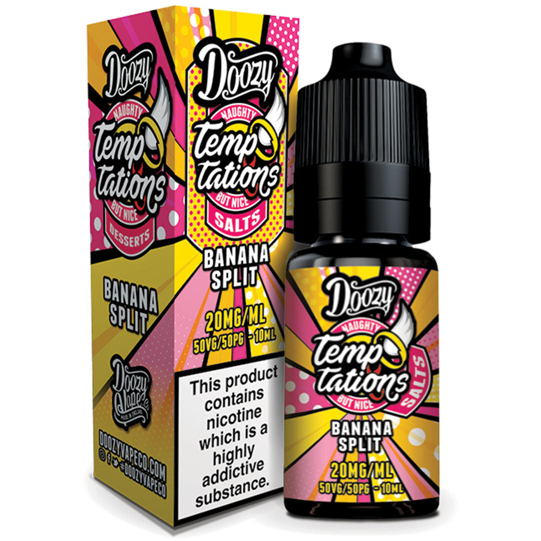 Doozy Temptations Salts Banana Split 50/50 10mlDoozy Vape