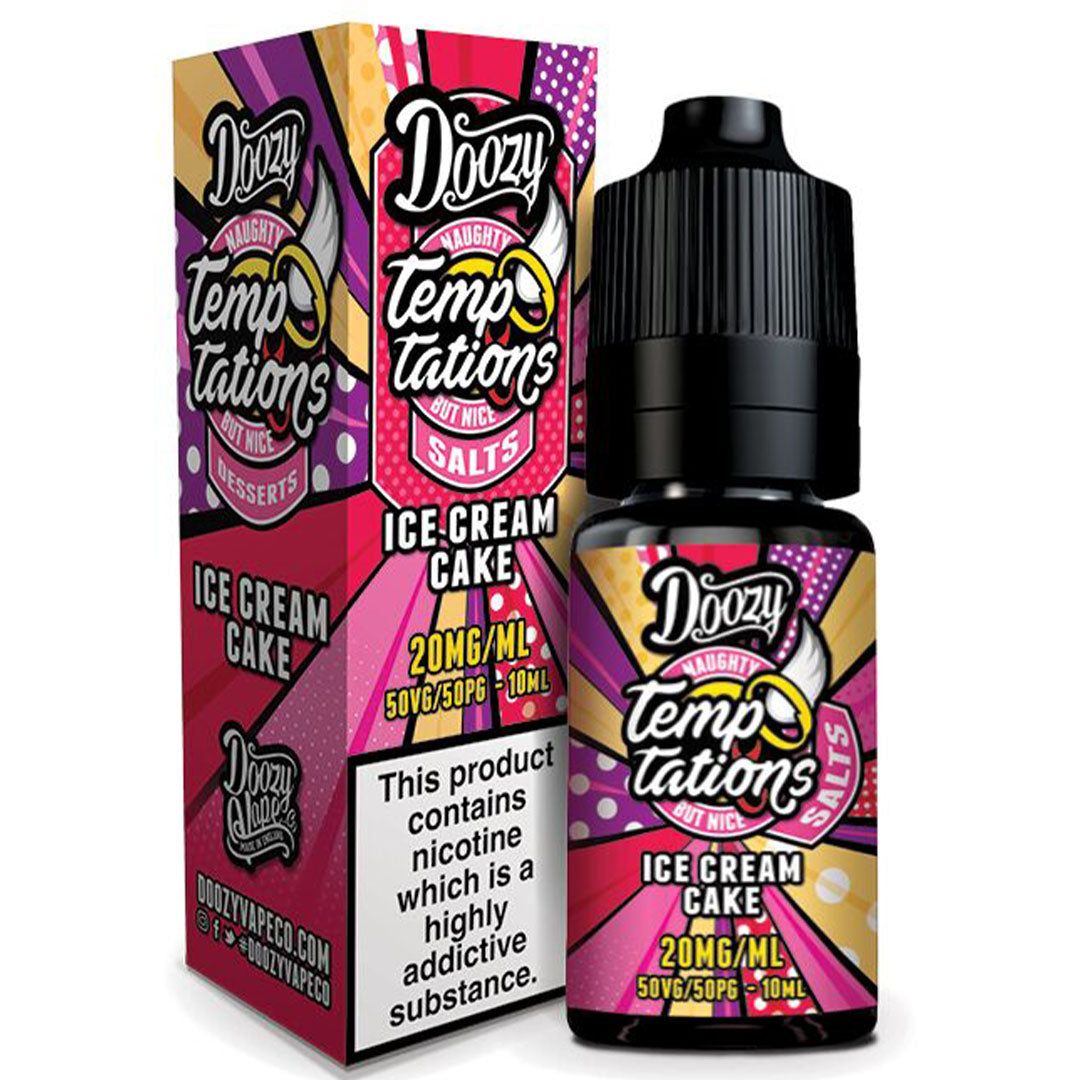 Doozy Temptations Salts Ice Cream Cake 50/50 10mlDoozy Vape