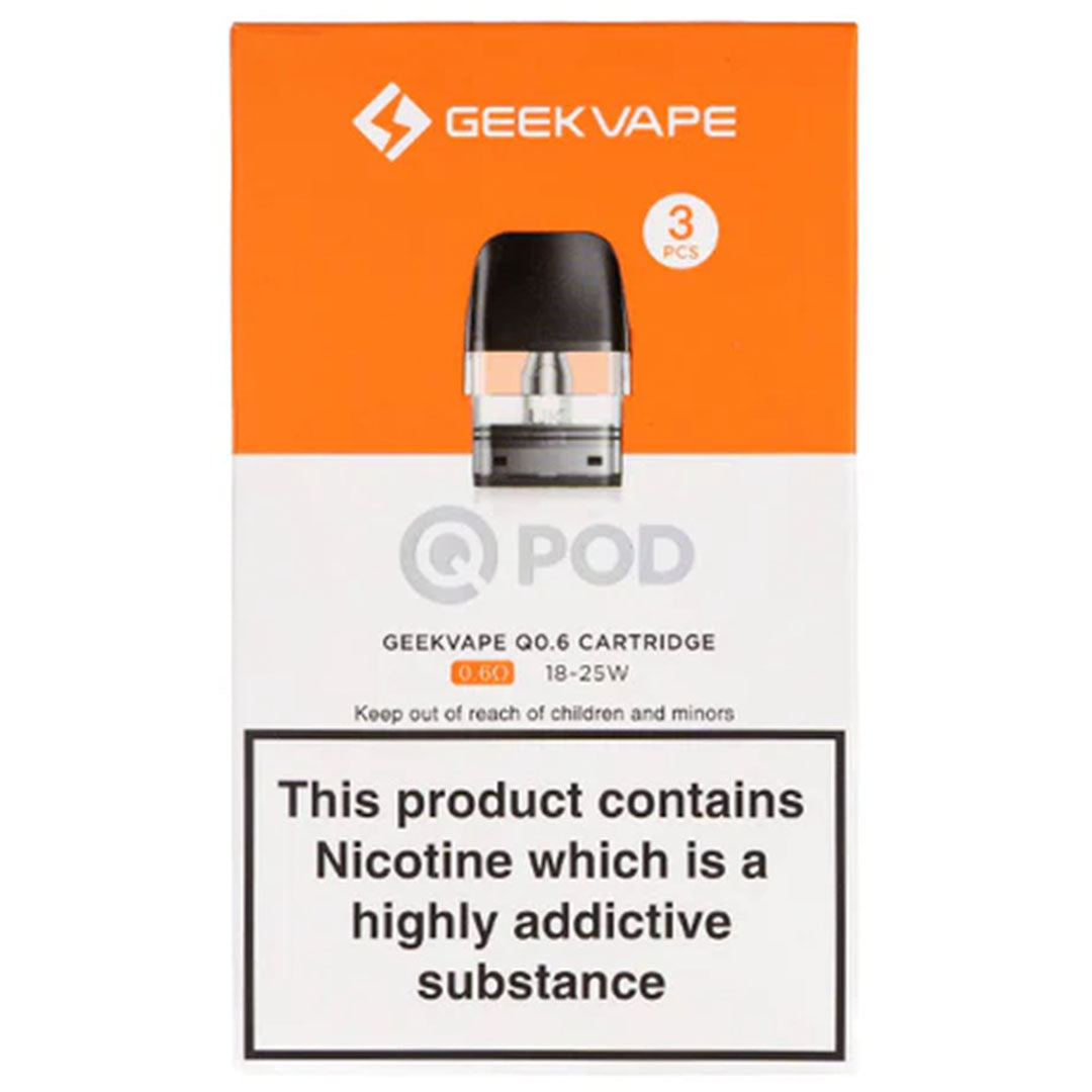 Geekvape Q Replacement Pods - 3pcGeekvape 0.6 Ohm