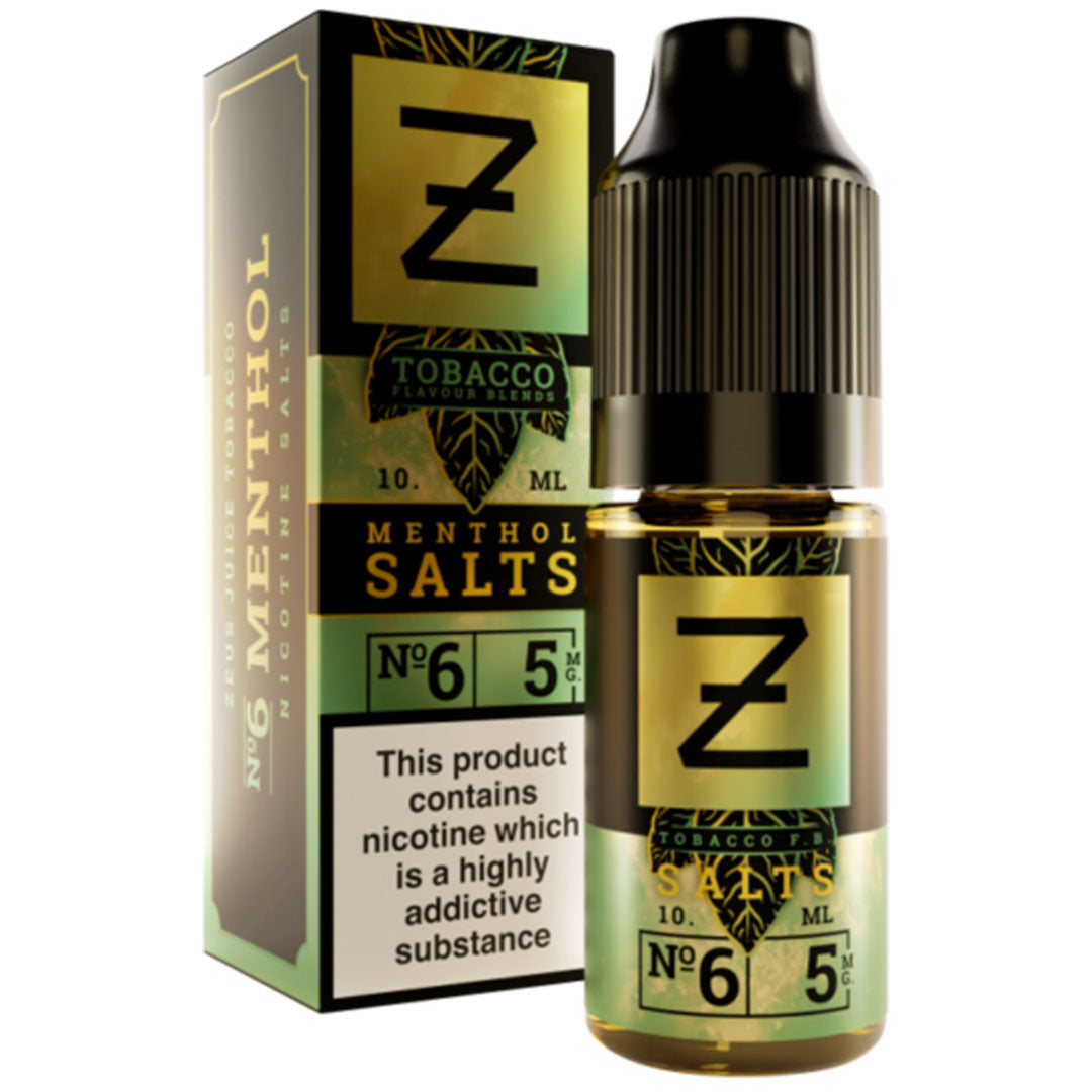 Menthol Tobacco Nicotine Salt By Zeus Juice 10mlZeus Juice Uk