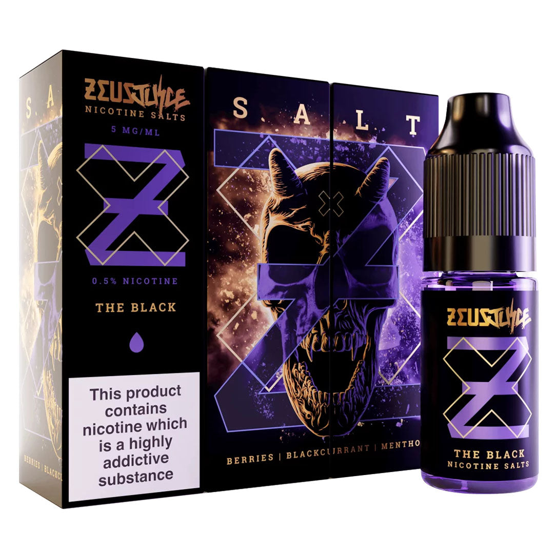 The Black Nicotine Salt By Zeus Juice 10mlZeus Juice Uk