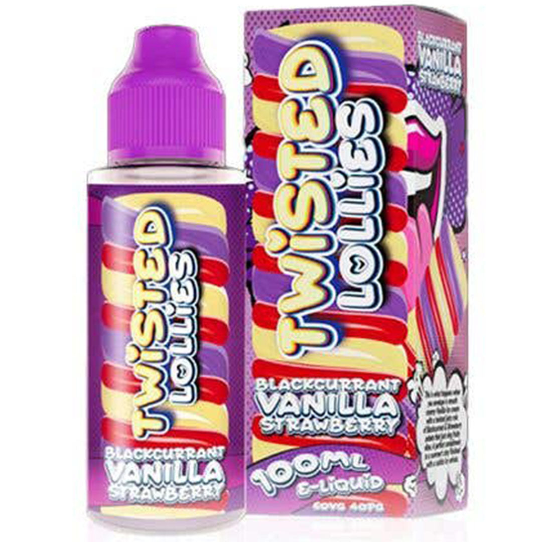 Twisted Lollies - Blackcurrant Vanilla Strawberry 100ml E-LiquidTwisted Lollies