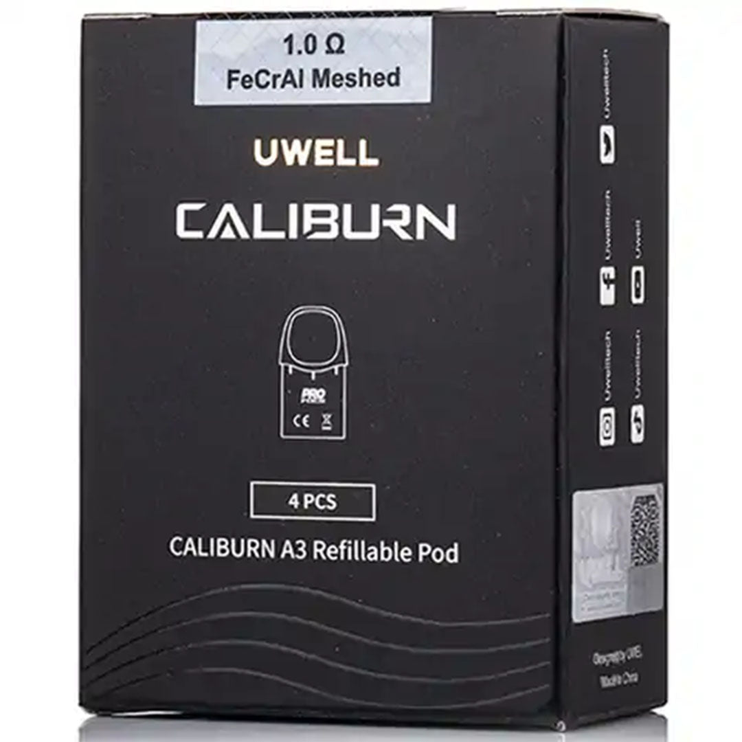 Uwell Caliburn A3 Replacement Pods 4 packUwell 1.0 Ohm