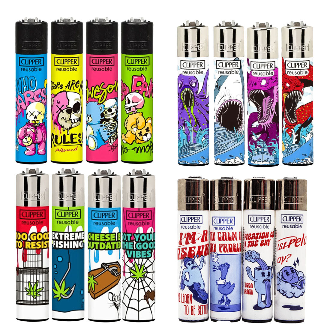 CLIPPER Lighters Printed Various Designs Clipper
