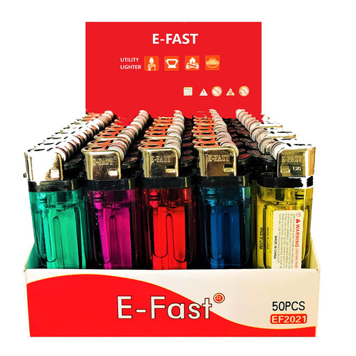 E FAST CE4 Disposable Lighters Adjustable Flame (50 Box)  E-Fast   