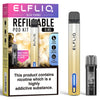 Elfliq Elfa Turbo Vape Kit Elf Bar Aurora Gold