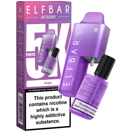 ELFBAR AF5000 Disposable Pod System 20mg  Elf Bar Grape  