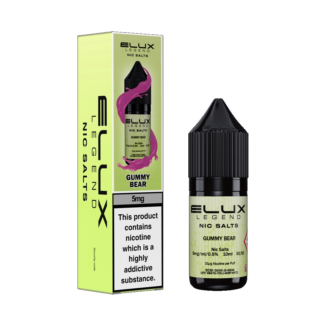 5mg vape juice Elux Legend 5mg E Liquid Nic Salt 10ml – London Vape wholesale