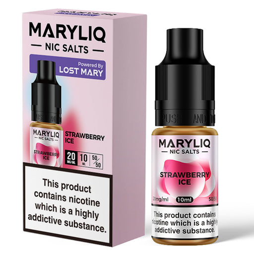 Strawberry Ice By Maryliq - Lost Mary Nic Salt E-Liquid 10ml  Lost Mary   